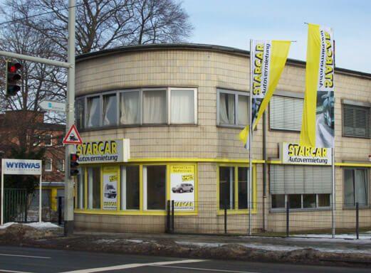 STARCAR Autovermietung Station Braunschweig Außenansicht