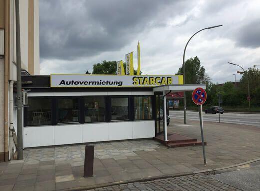 STARCAR Autovermietung Station Hamburg Harburg Außenansicht